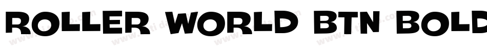 Roller World BTN Bold Out字体转换